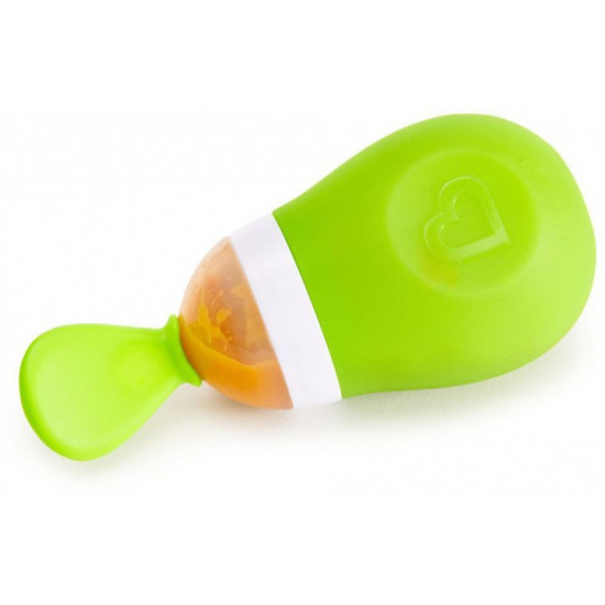 Spoon for first feeding Munchkin Squeeze Green (012398.03) (2900990754496)