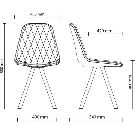 Chair Nowy Styl LIYA 4L ordf Black (BOX-1) SORO-40