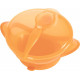 Baby Team plate with suction cup with lid and spoon (6002)