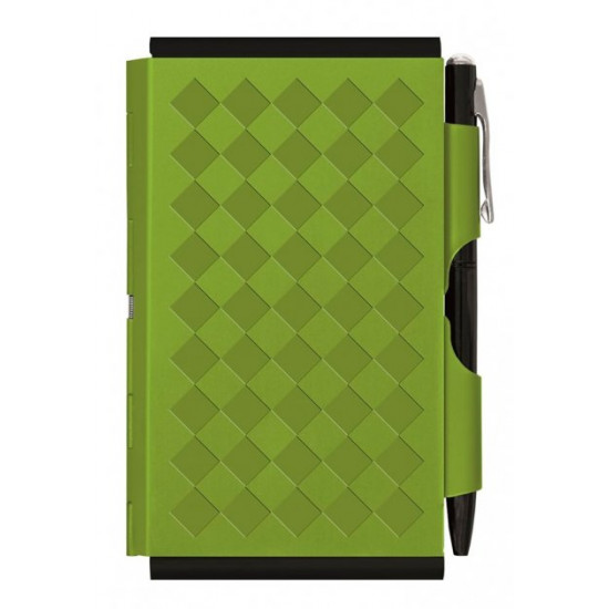 Pocket notebook with pen Troika Diamond, green