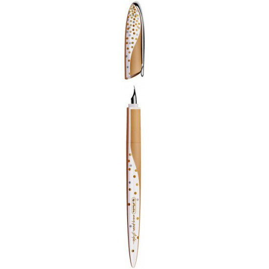 Calligraphy fountain pen Herlitz Nicewriter Pure Glam Blue Gold body (50021765)