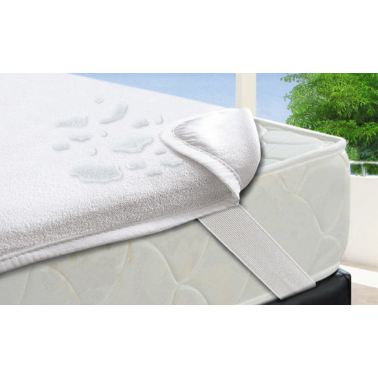 Saffran waterproof mattress cover 90x200 cm white (TN00017)