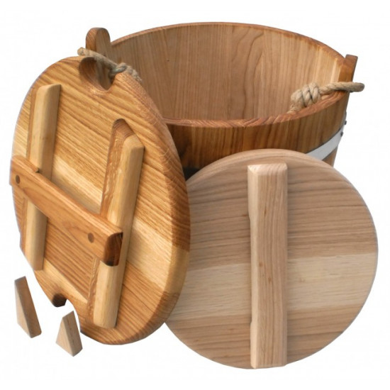 Bucket for pickles oak 20 l.