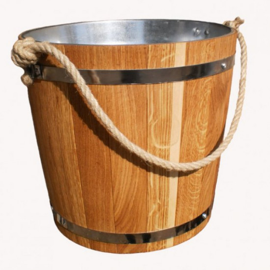 Bath bucket ash with metal insert 12 l.