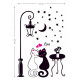 Interior wall sticker Green Life Cats in love DM57-0099