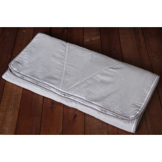 Linen mattress cover (linen fabric) size 60x120 cm, gray