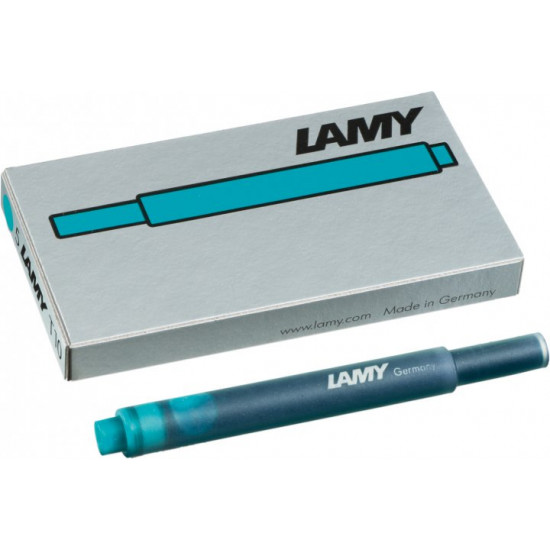 Set of ink cartridges Lamy T10 Turquoise 5 pcs (4014519027416)