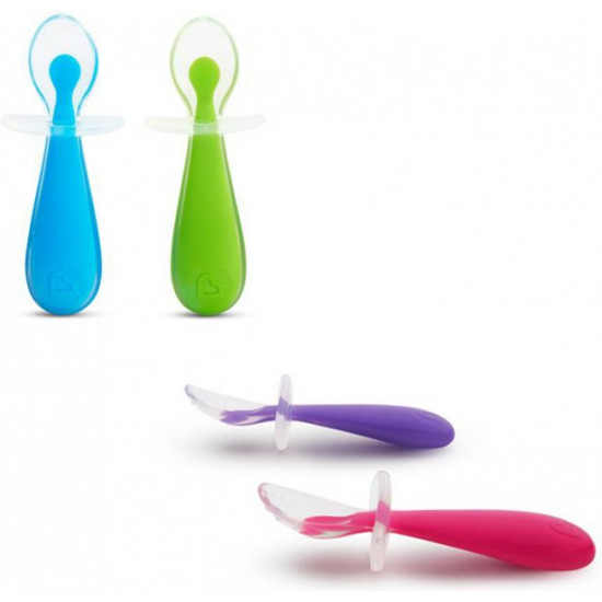 Silicone spoons Munchkin Gentle Scoop 2 pcs Blue, Green (27147.01)