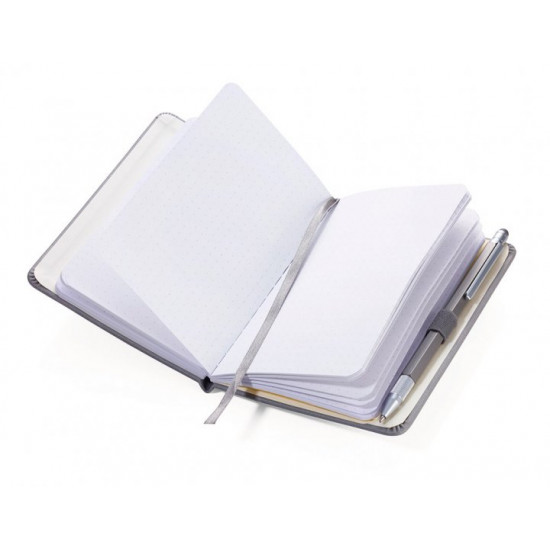 Notepad with ballpoint pen Troika Slim gray