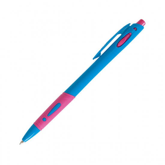 Ballpoint pen ZiBi blue mix 6 designs 0.7mm automatic (ZB.2101-01)