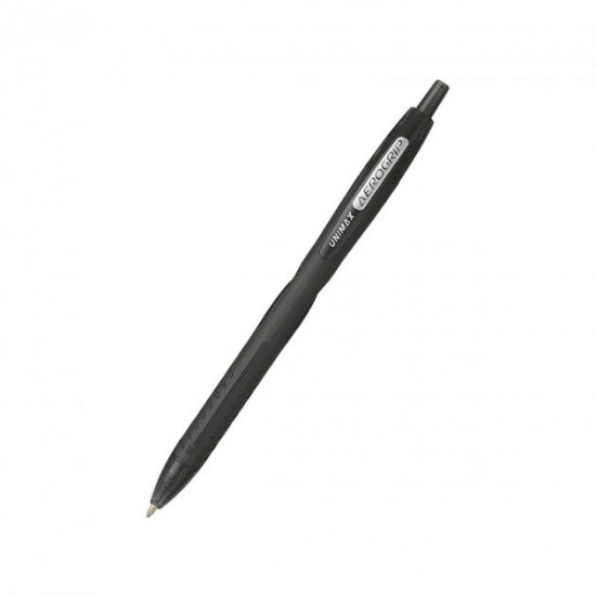 Ballpoint pen Unimax Aerogrip black 0.7mm automatic (ux-136-01)