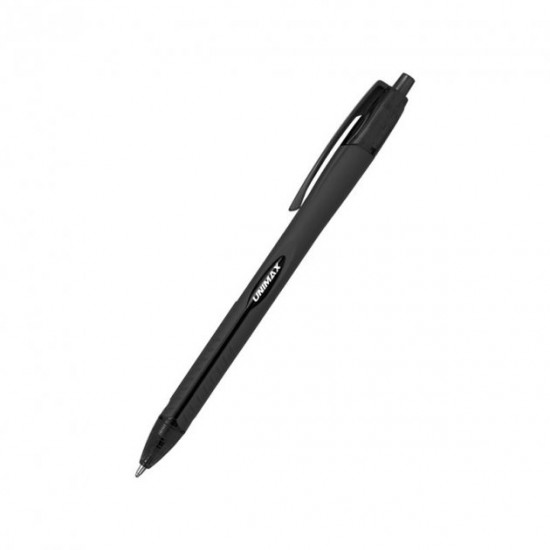 Ballpoint pen Unimax Aerogrip black 0.7mm automatic (ux-136-01)