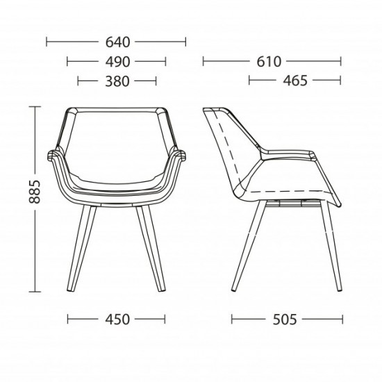 Chair Nowy Styl VENSAN ordf HN BLACK (BOX) RONI-04