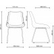 Chair Nowy Styl NICOLE ordf CFS ANTR (BOX-1) ECO-07