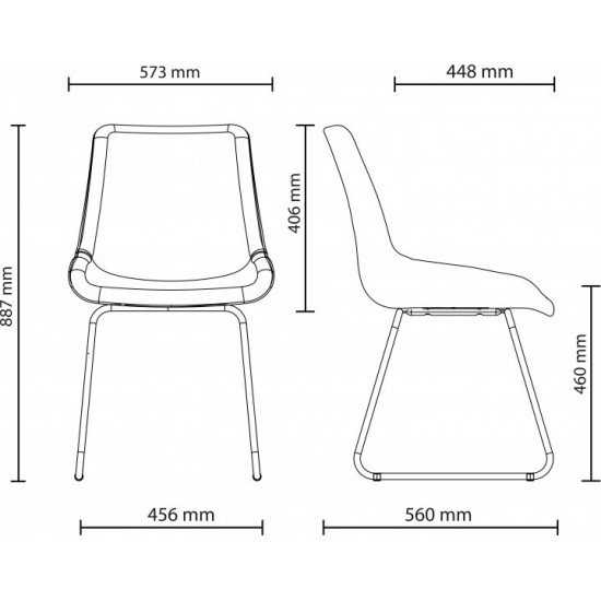 Chair Nowy Styl NICOLE ordf CFS BLACK (BOX-1) ECO-70