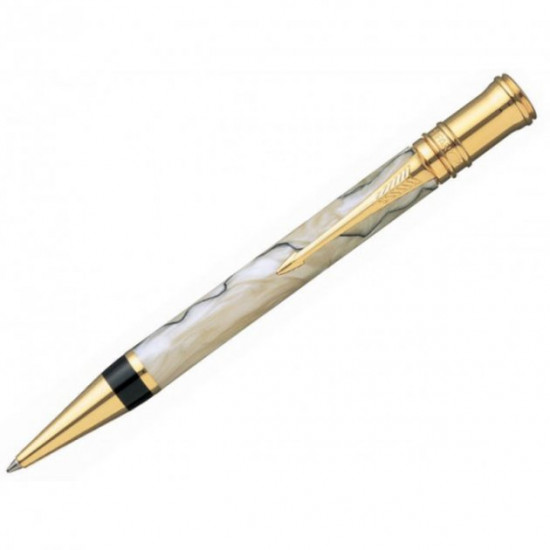 Ballpoint pen Parker Duofold pearl and black (91 632Zh)