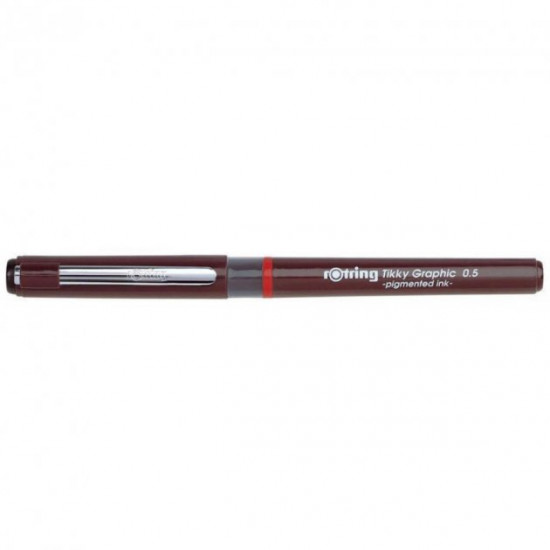  Ручка роллер Rotring Drawing Tikky Graphic 0.2 мм темно-красный (R1904752)