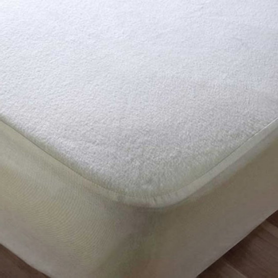 Mattress cover MirSon Terry Waterproof 218 waterproof elastic band around the perimeter 90x200 cm (2200000327338)