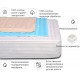 Anti-allergenic mattress cover MirSon Royal Pearl Waterproof Eco 233/3 200x220 (2200000362285)