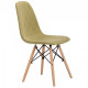 Dining chair for kitchen, cafe, bar Lorenzo beech wood/fabric light olive AMF