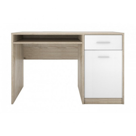 Desk for the bedroom made of chipboard Nepo BIU120 Sonoma Oak/Nymphea alba Gerbor