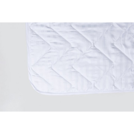 Mattress cover with Teflon pattern water-repellent 60120+M White IGLEN with elastic bands at the corners