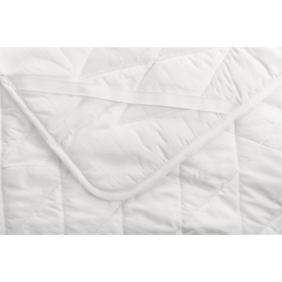 Jacquard-satin mattress cover 60120-8 White hypoallergenic IGLEN VIP Quality