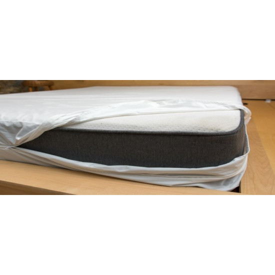 Mattress cover, size 90x200x5cm, cream