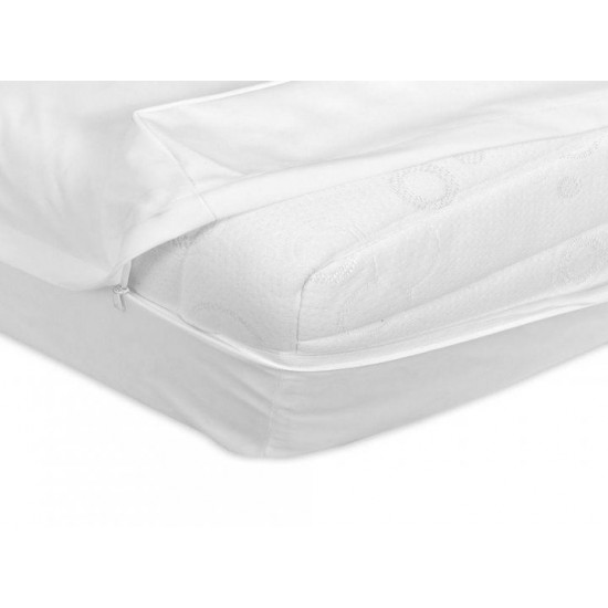 Spring mattress cover, size 140x190x20 cm, cream