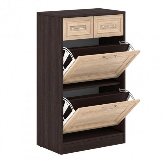 Shoe cabinet Continent Fantasy wenge magic + sonoma oak