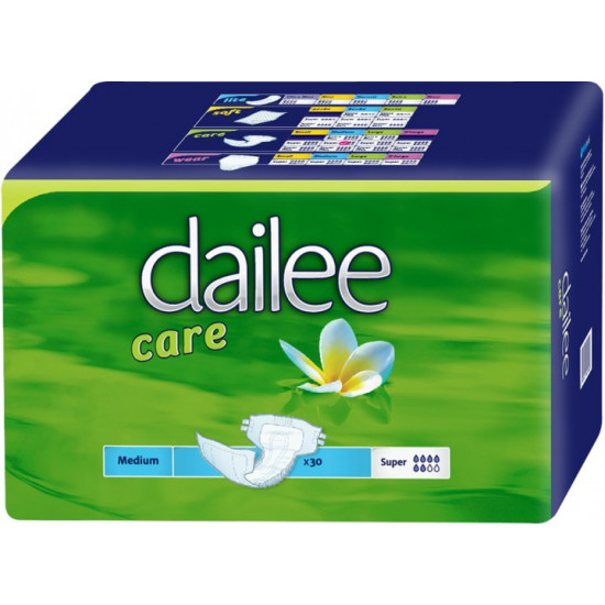 Breathable diapers for adults Dailee Sage Super Madium 30 pcs (8595611621826)