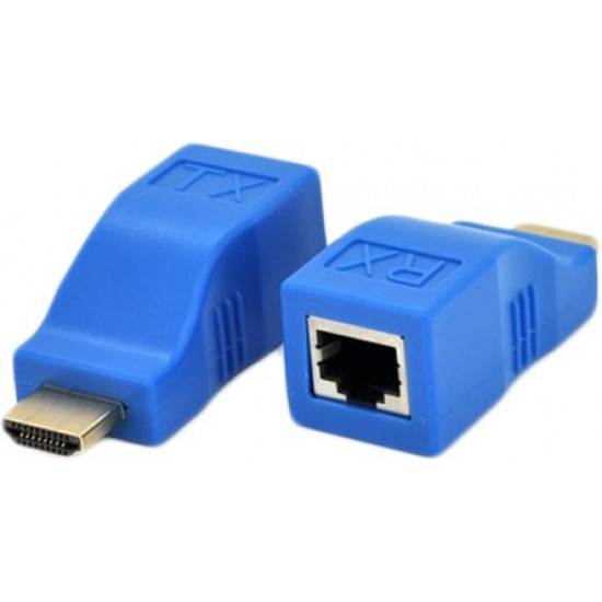 Адаптер Voltronic HDMI-RJ-45 Blue (YT-SCPE HDMI-30m720P/14662)