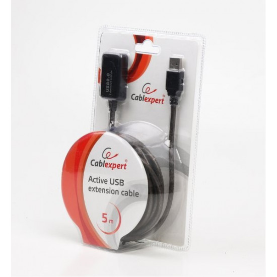 Активний подовжувач Cablexpert USB 2.0 AM-AF 5 м (UAE-01-5M)