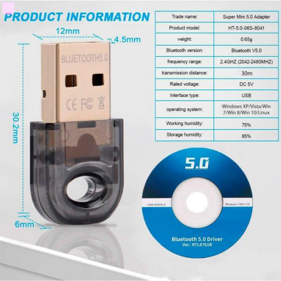  Vention Bluetooth 5.0