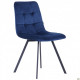 AMF dining chair Harlem black/velor dark blue 546789