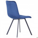 AMF dining chair Harlem black/velor dark blue 546789