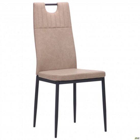 Dining chair AMF Alabama black/nubuck cappuccino 545809