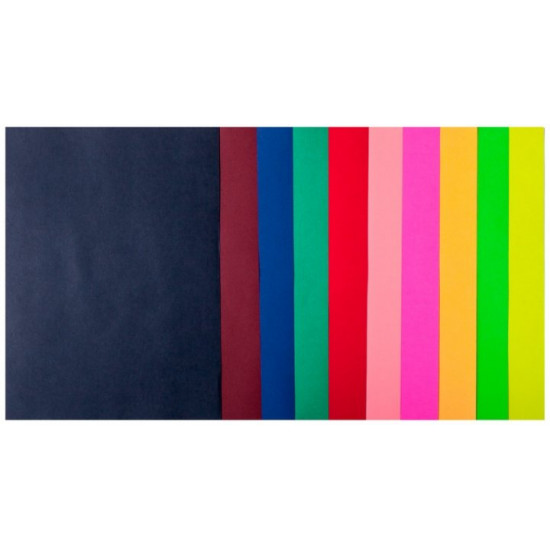 Colored paper Buromax DARK+NEON A4 80 g/m2 10 colors. 20l. (BM.2721020-99)