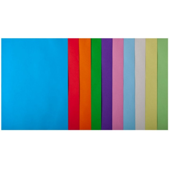 Colored paper Buromax PASTEL+INTENSIV A4 80 g/m2 10 colors. 50l. (BM.2721650-99)