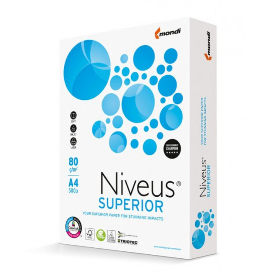 Paper A4 Niveus SUPERIOR class A 80 gm2 500 l (NV.A4.80.SUP)