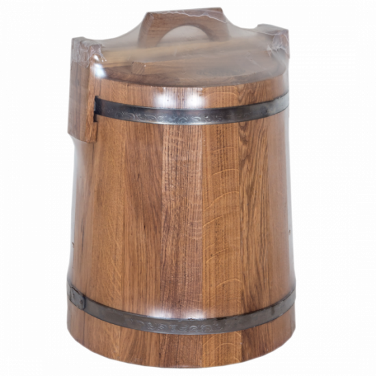 Oak tub for pickling 20 l BonPos (stainless steel hoop) KDNZh20