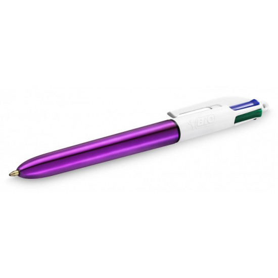 Кулькова ручка BIC 4 Colours Shine Purple 1 мм (3086123310407)