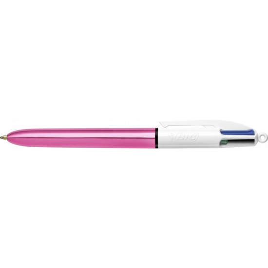 Кулькова ручка BIC 4 Colours Shine Pink 1 мм (3086123310391)