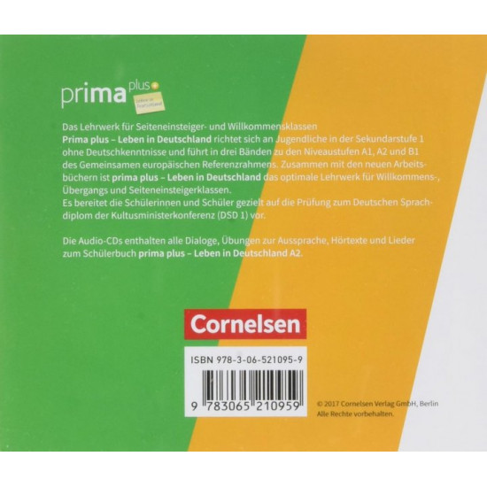  Prima plus A2 - Audio-CDs zum Schülerbuch. Leben in Deutschland