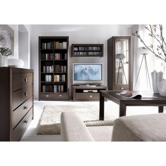 Open bookcase Gerbor Cohen REG_2S(N) wenge magic (013-1)