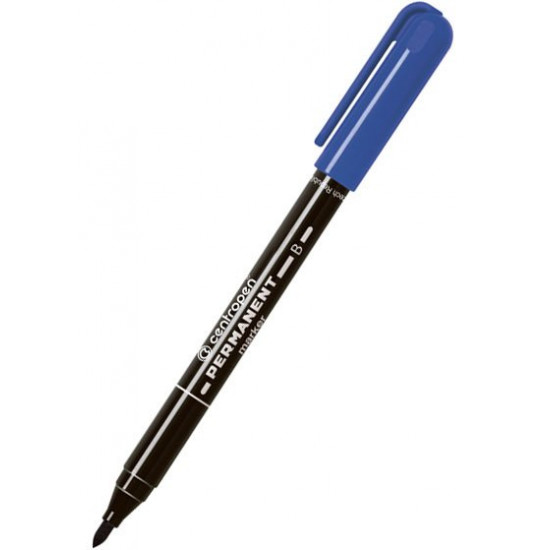 Set of permanent markers Centropen 2 mm 10 pcs Blue (2836/03)