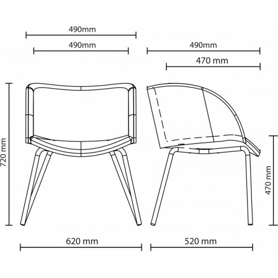 Стілець Nowy Styl LION ordf CHROME (BOX) KL-305