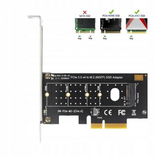  Адаптер M.2 SSD to PCI-E NGFF M-Key