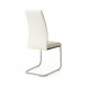 Chair for kitchen, cafe, bar artificial leather + chrome steel S-116 Vetro Mebel White