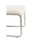 Chair for kitchen, cafe, bar artificial leather + chrome steel S-116 Vetro Mebel White